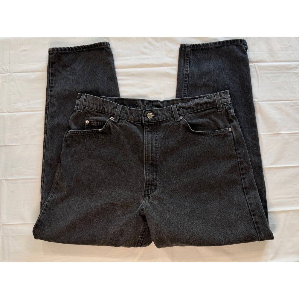 vtg levis 550 black orange tab jeans W40 L30 made in USA